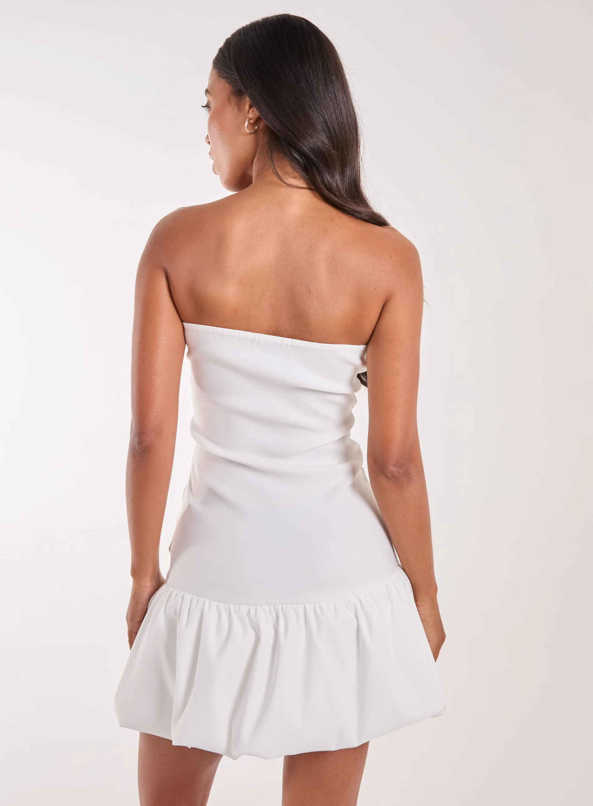 Bubble Hem Mini Dress