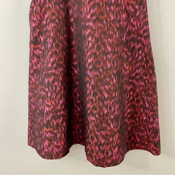 Calvin Klein Brocade Jacquard Halter Fit &amp; Flare Dress