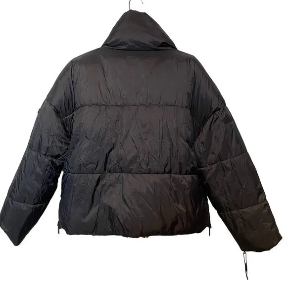 Calvin Klein Reversible Oversized Zip-up Puffer Jacket - red/black XL