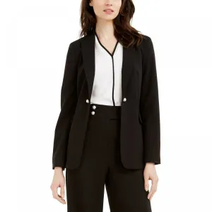 Calvin Klein Women's Petite One Button Blazer Jacket