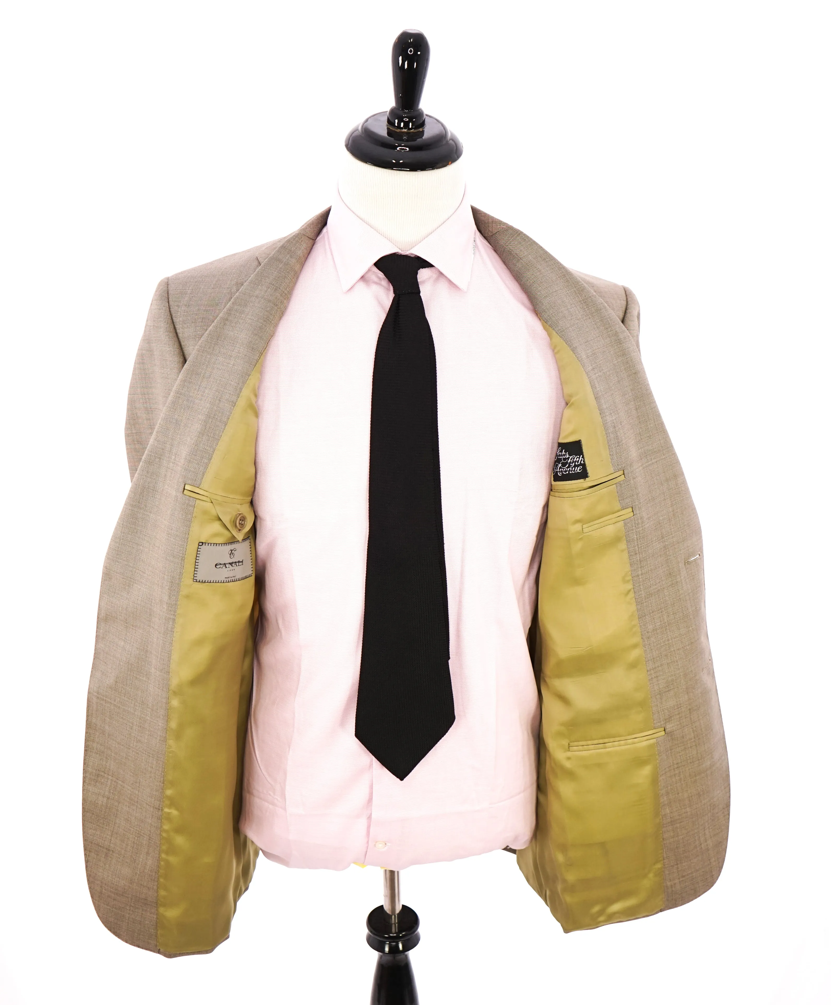 CANALI - Beige Sand Color Textured Light Summer Blazer - 42L