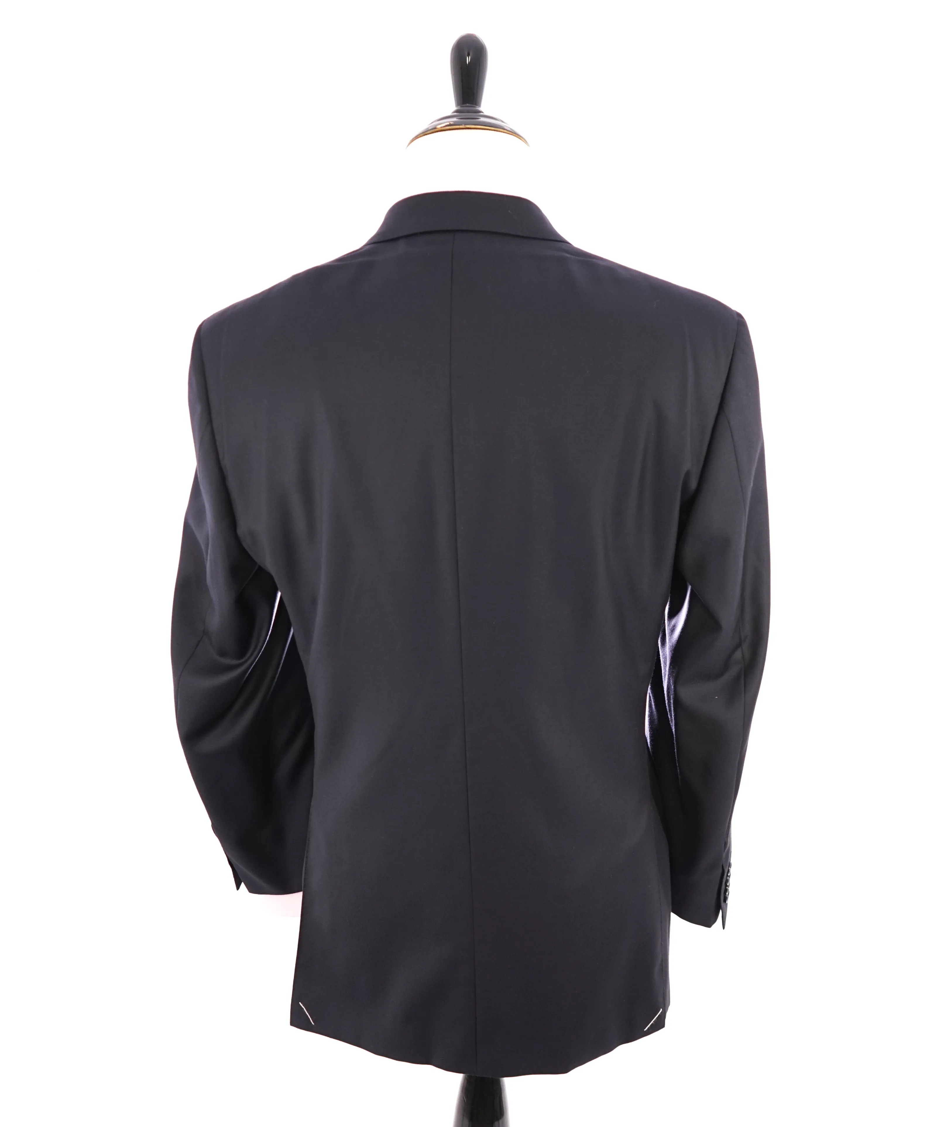 CANALI - *CLOSET STAPLE*  Solid Navy Blue Notch Lapel Blazer - 42L