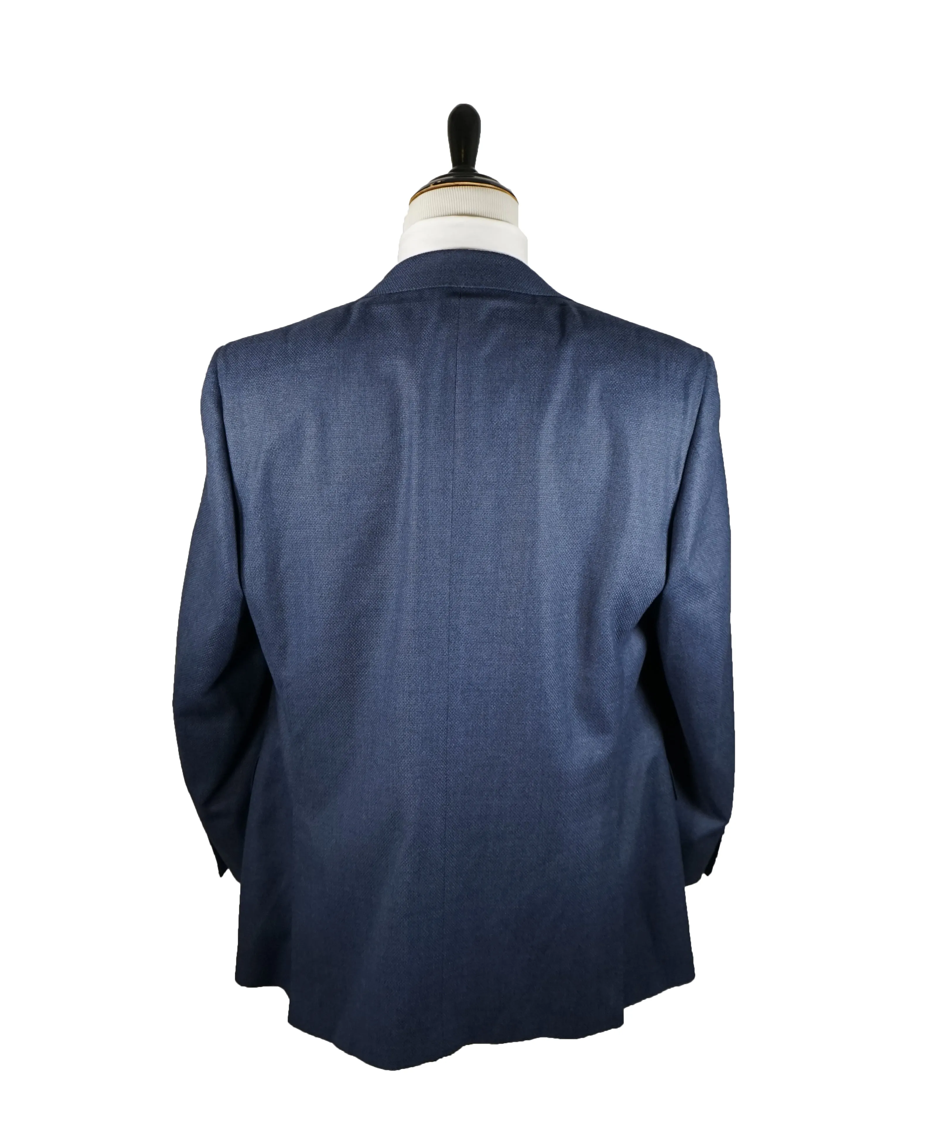 CANALI - Medium Blue Textured Royal Weave Blazer - 48R