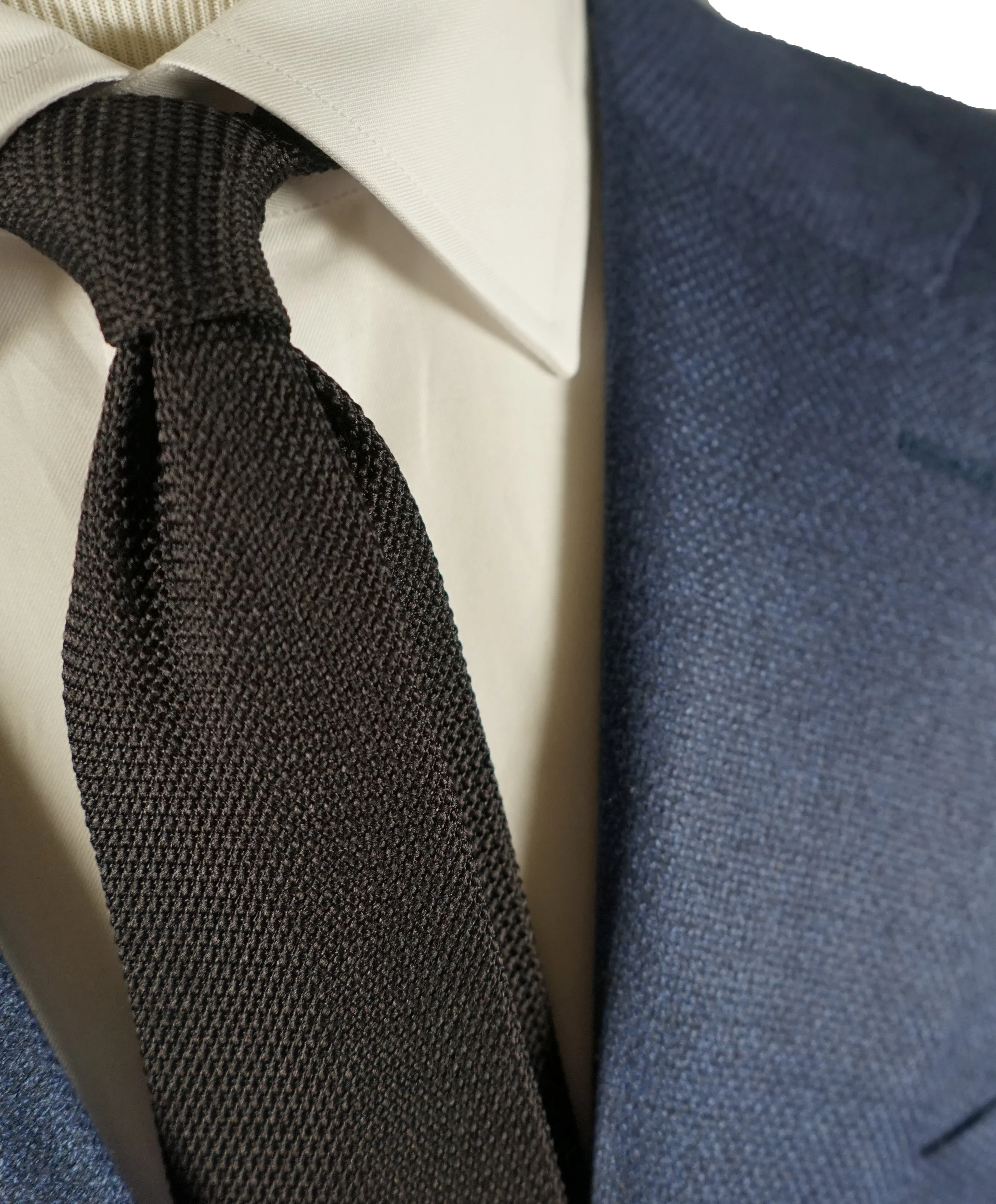 CANALI - Medium Blue Textured Royal Weave Blazer - 48R