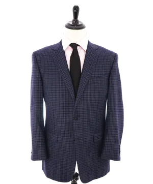 CANALI - Navy & Purple Plaid Check Blazer - 44L