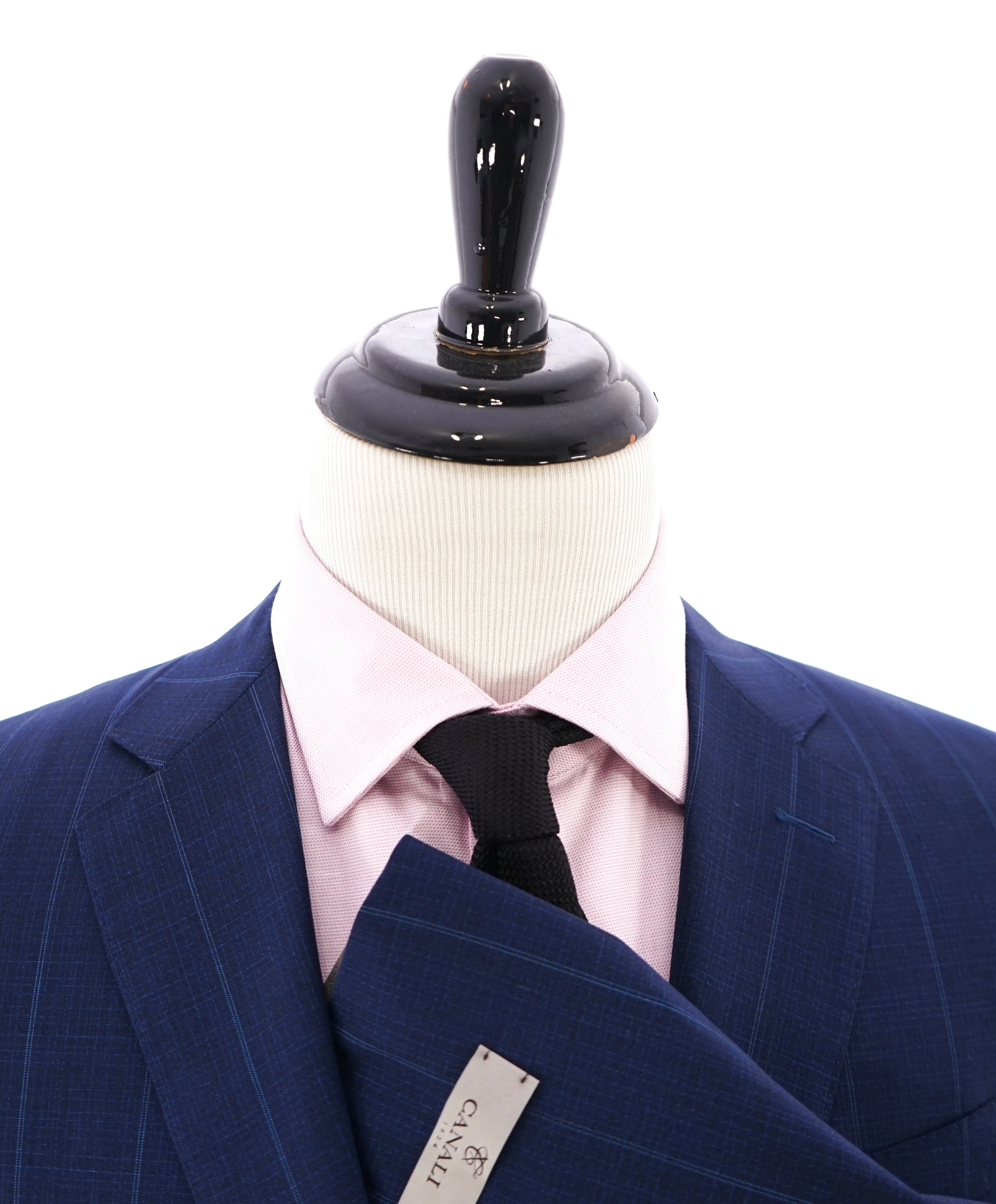 CANALI - "EXCLUSIVE" Super 150's Travel Blue Check Plaid Blazer - 40R
