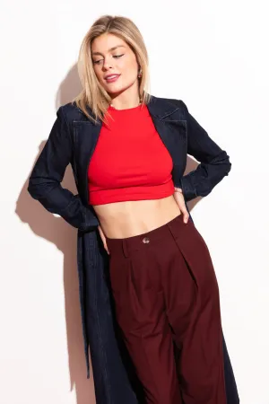 Cherry Cropped Tee