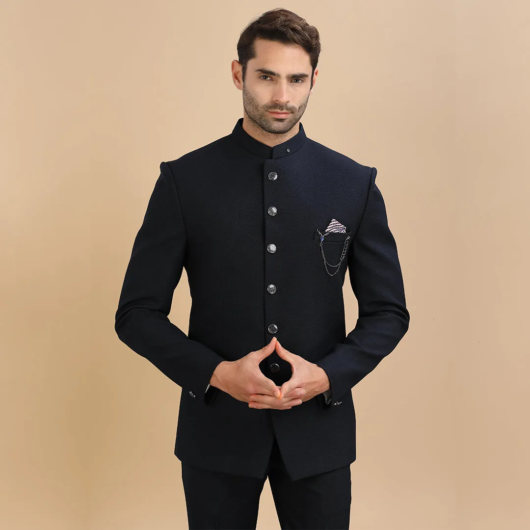 Classic Black Timeless Jodhpuri for Men