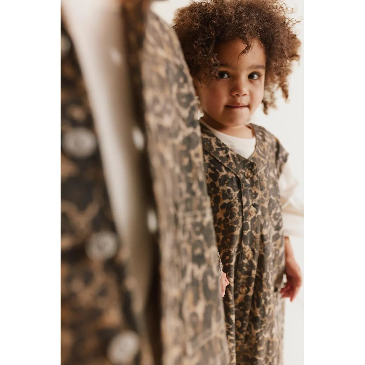 Claude & Co - Wren sleeveless overall - leopard print