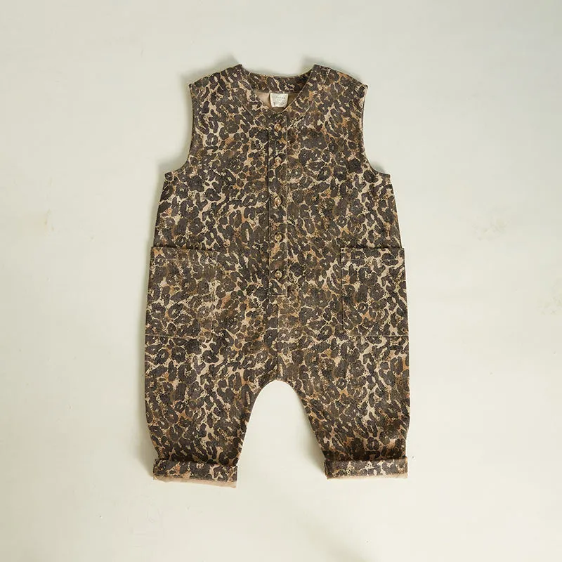 Claude & Co - Wren sleeveless overall - leopard print