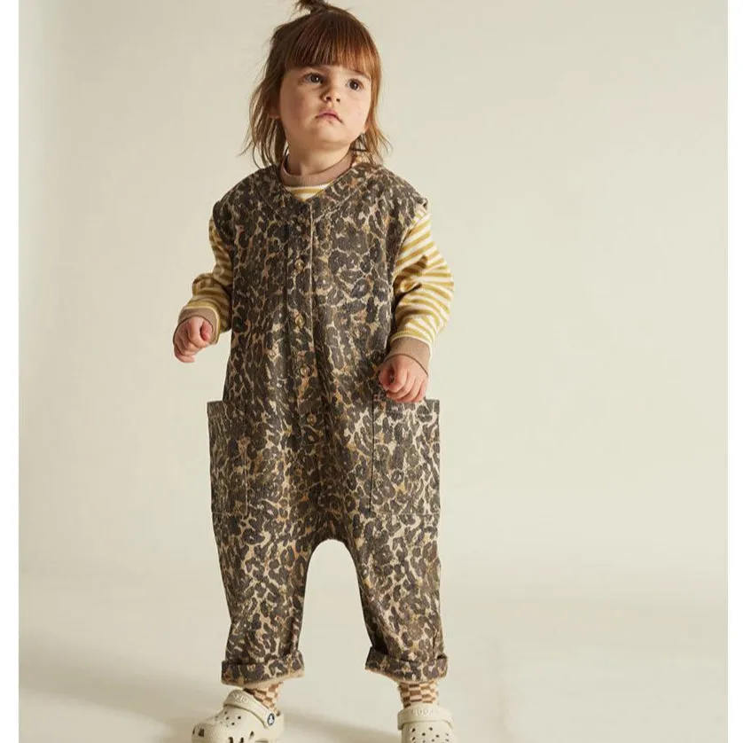 Claude & Co - Wren sleeveless overall - leopard print