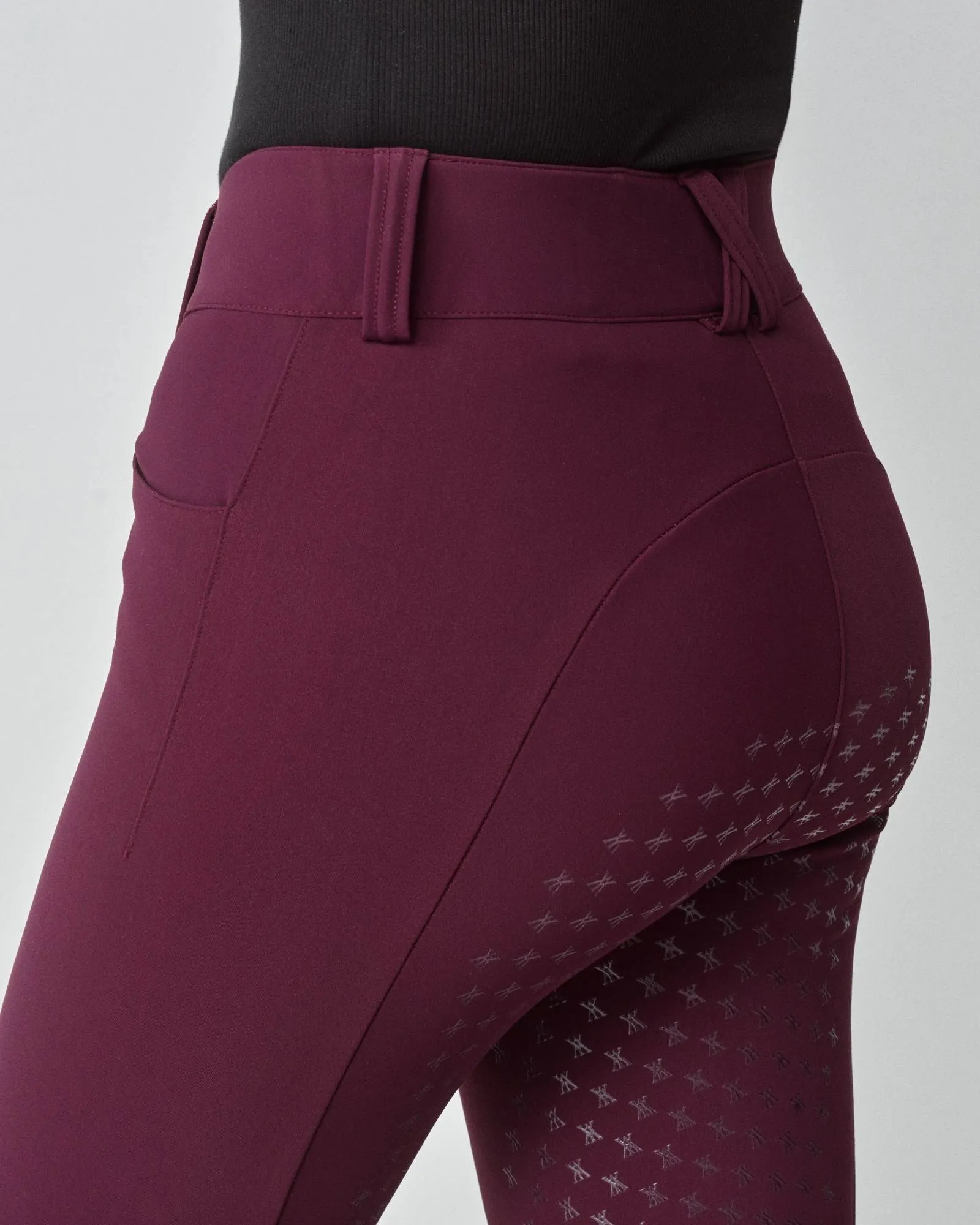 Compression Performance Breeches Burgundy