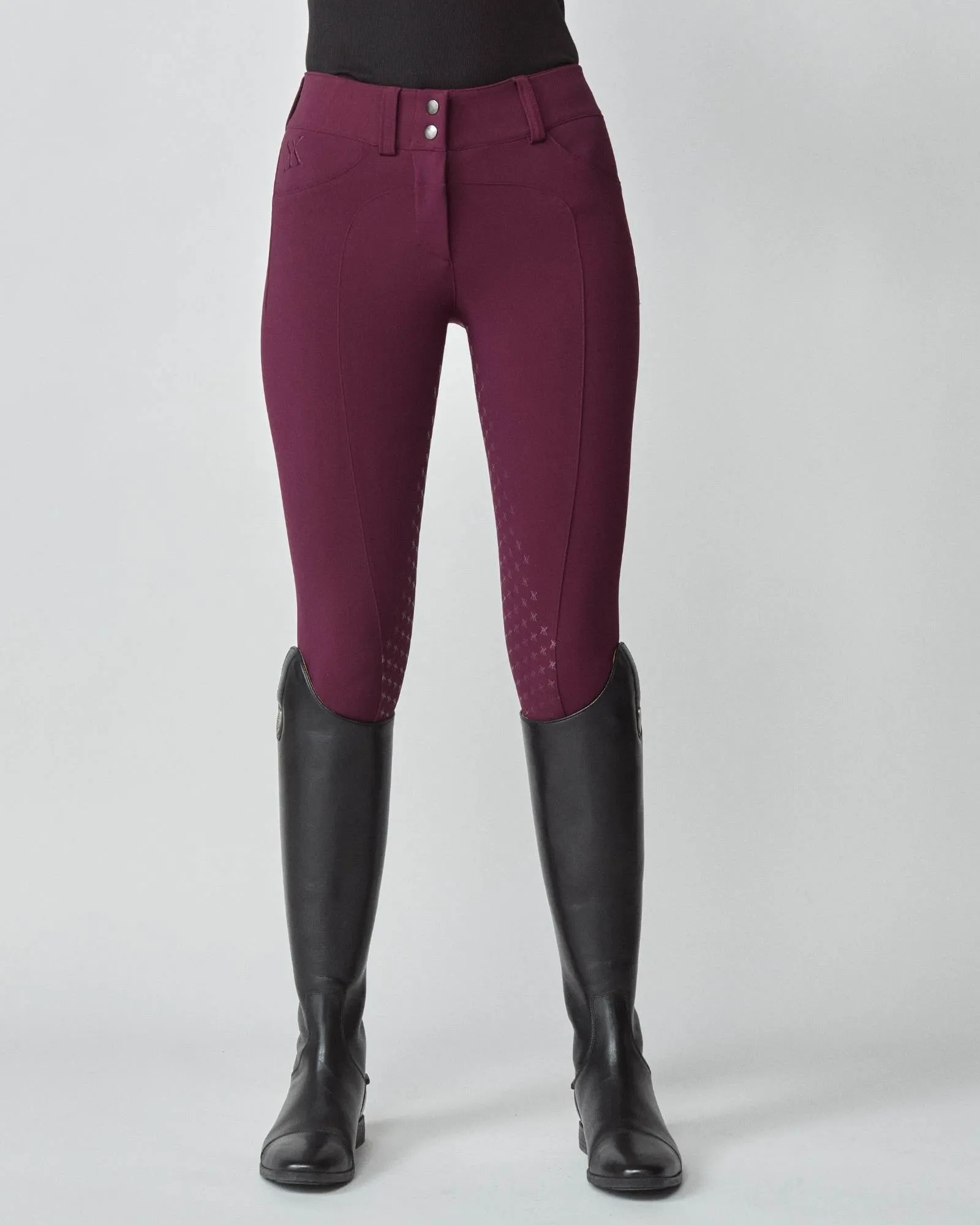 Compression Performance Breeches Burgundy