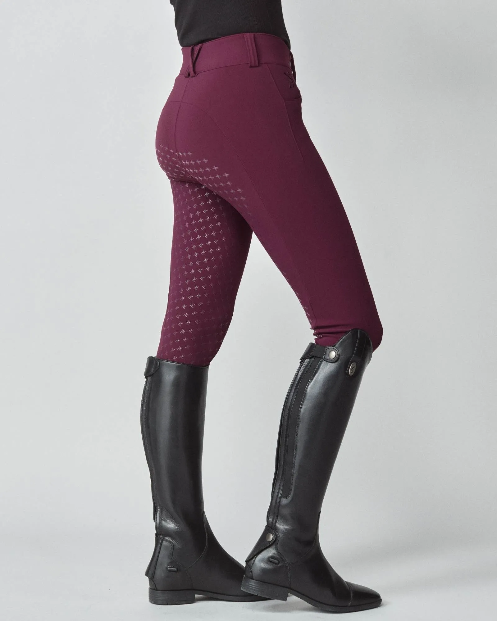 Compression Performance Breeches Burgundy