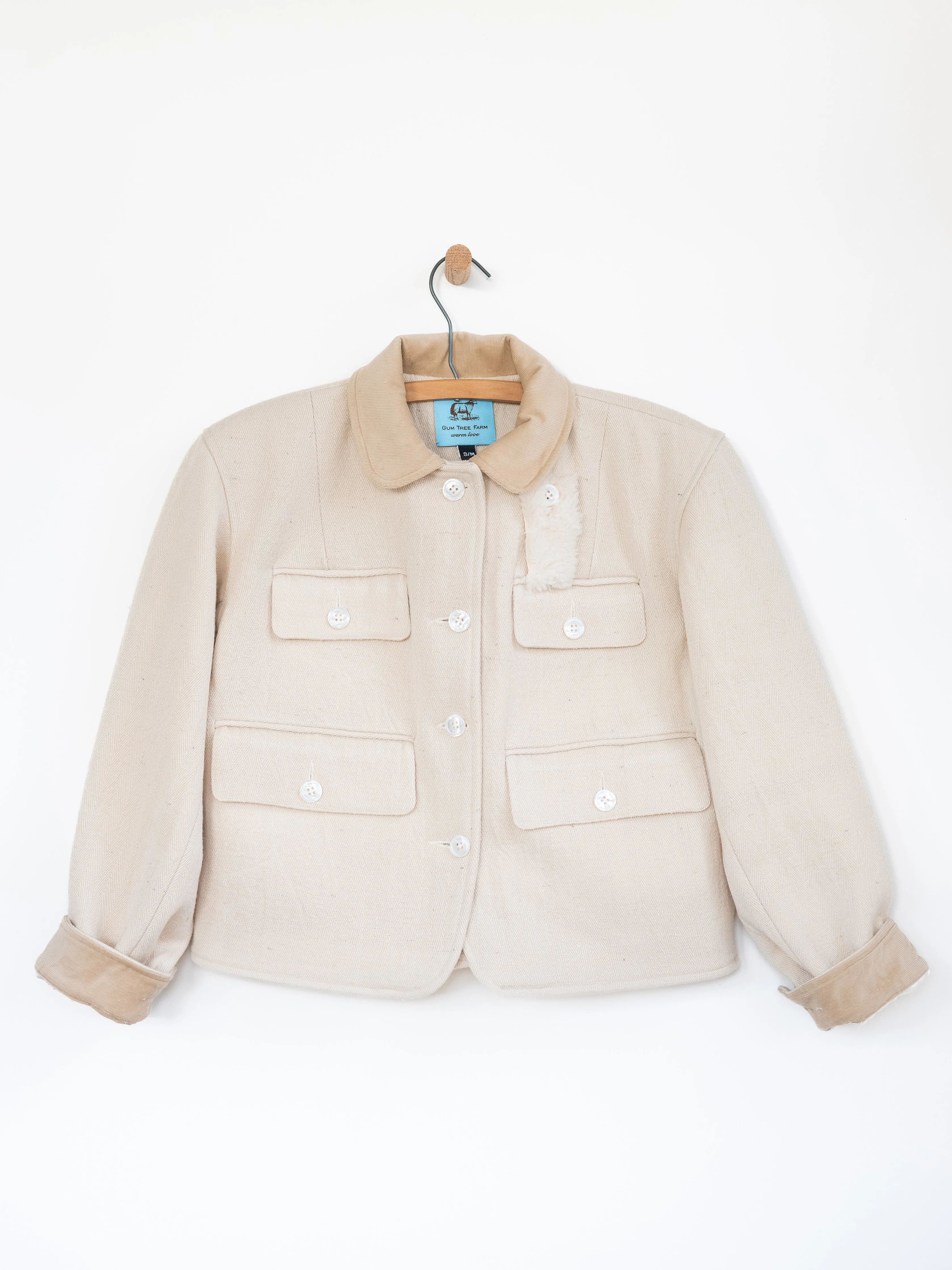 Cropped Jacket in Wool