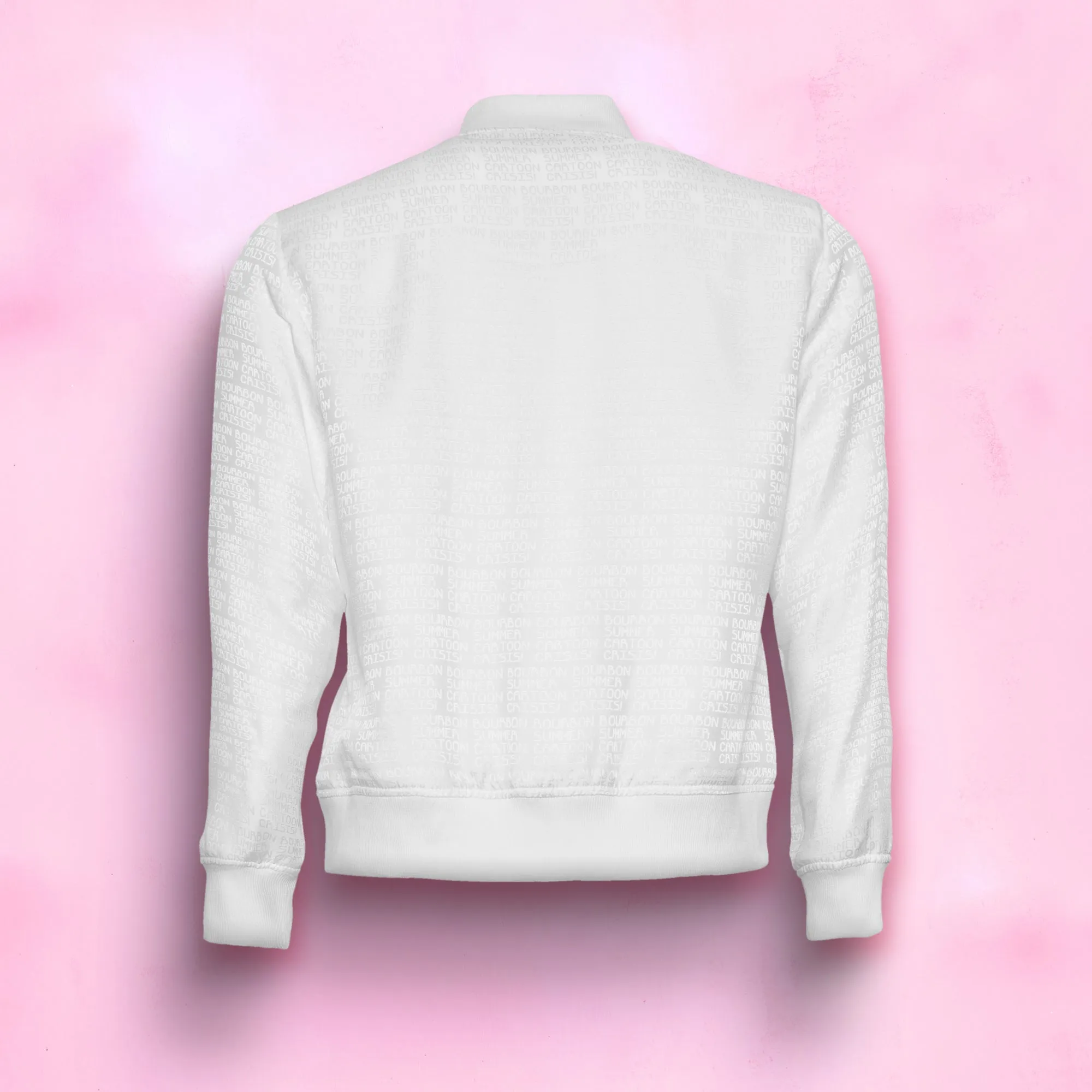 Cropped Jacquard Bomber