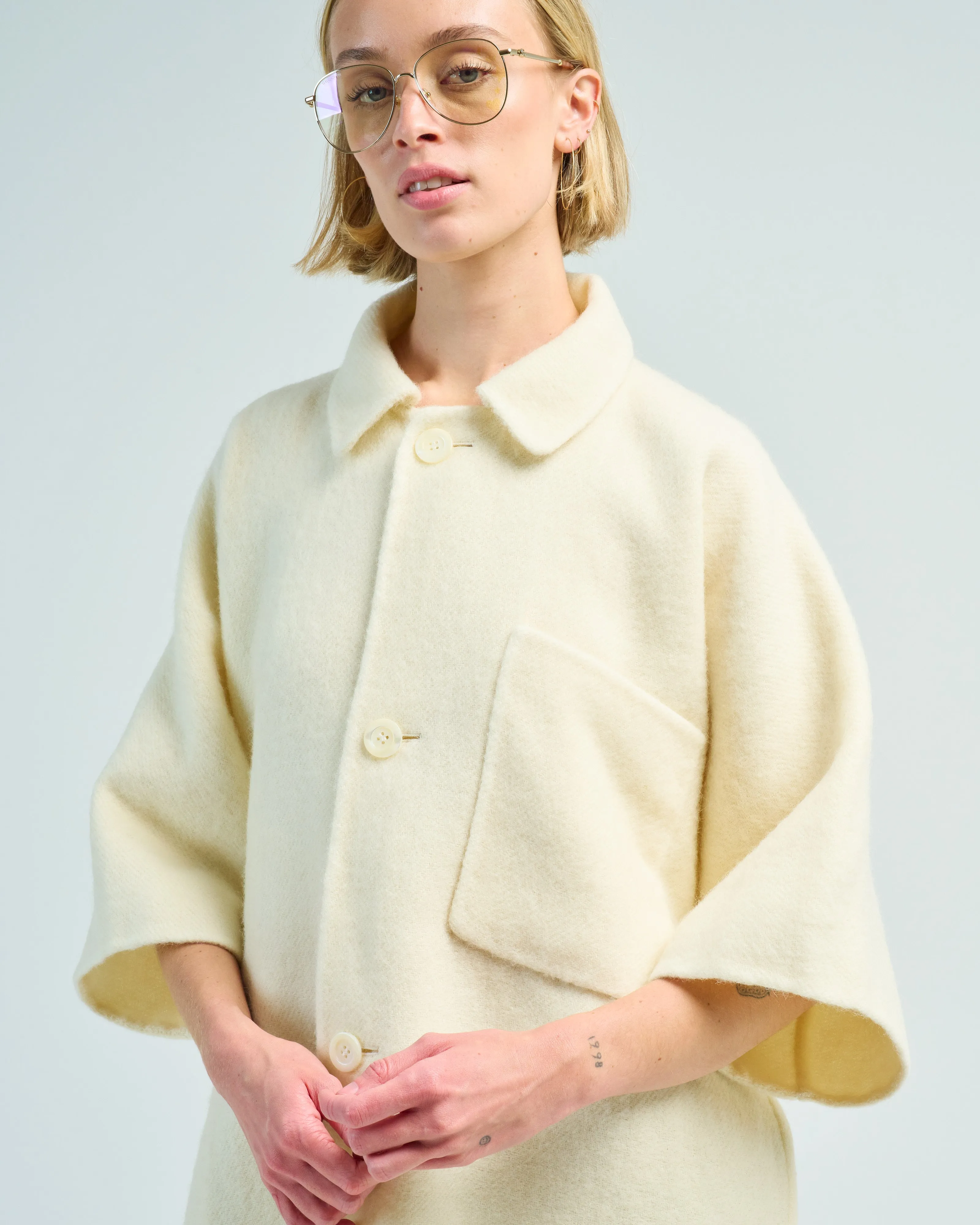 cropped kimono jacket
