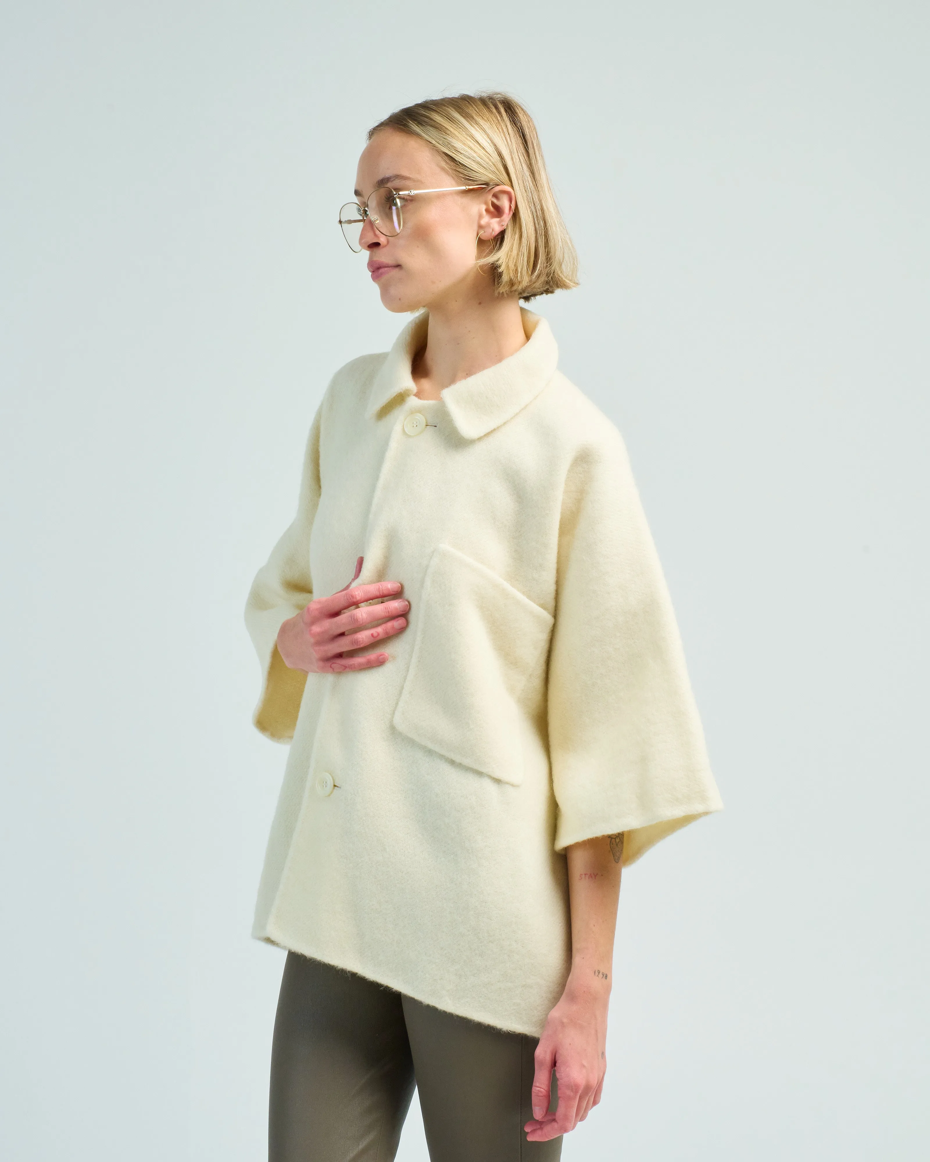 cropped kimono jacket