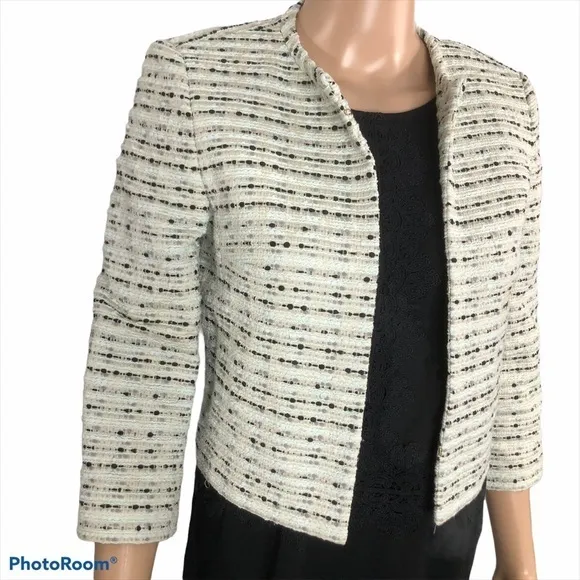 Cropped textured jacket by Hugo Boss