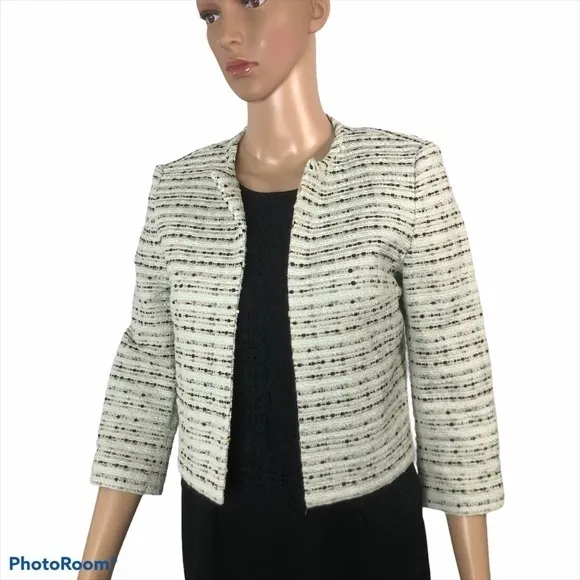 Cropped textured jacket by Hugo Boss