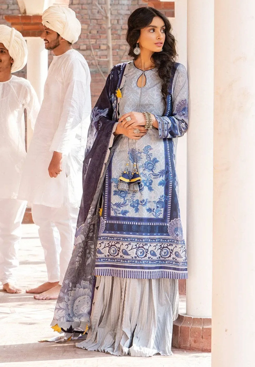 Cross Stitch Tabeer Premium Lawn/PEACOAT SERE - 3 PCS