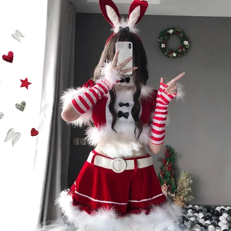 cute christmas bunny girl cosplay maid outfit UB3481