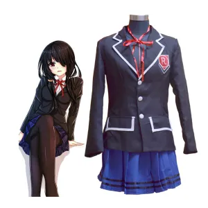 DATE A LIVE Tokisaki Kurumi Uniform Skirt Outfits Cosplay Costume Halloween Carnival Suit