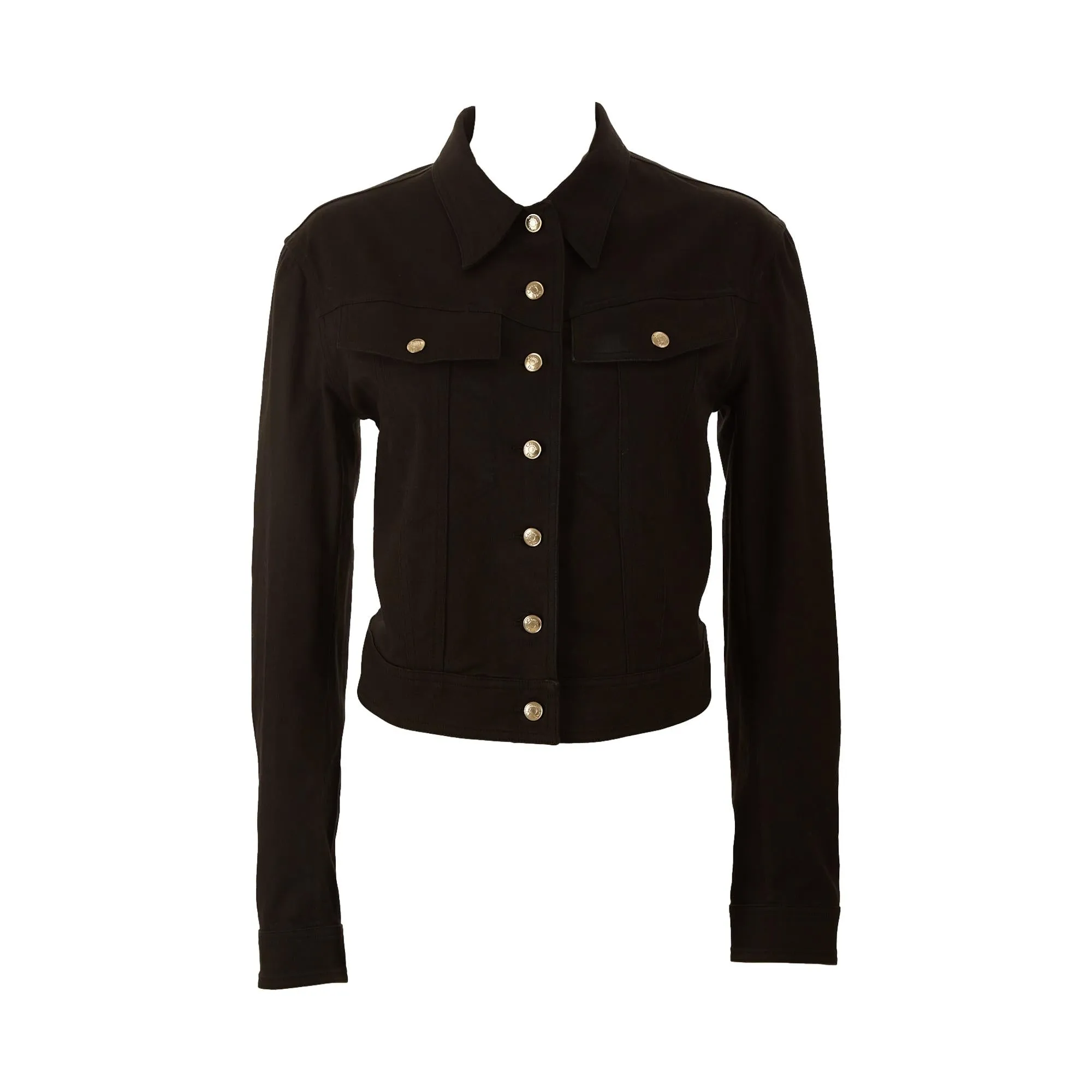 Dior J'Adore Black Cropped Logo Jacket