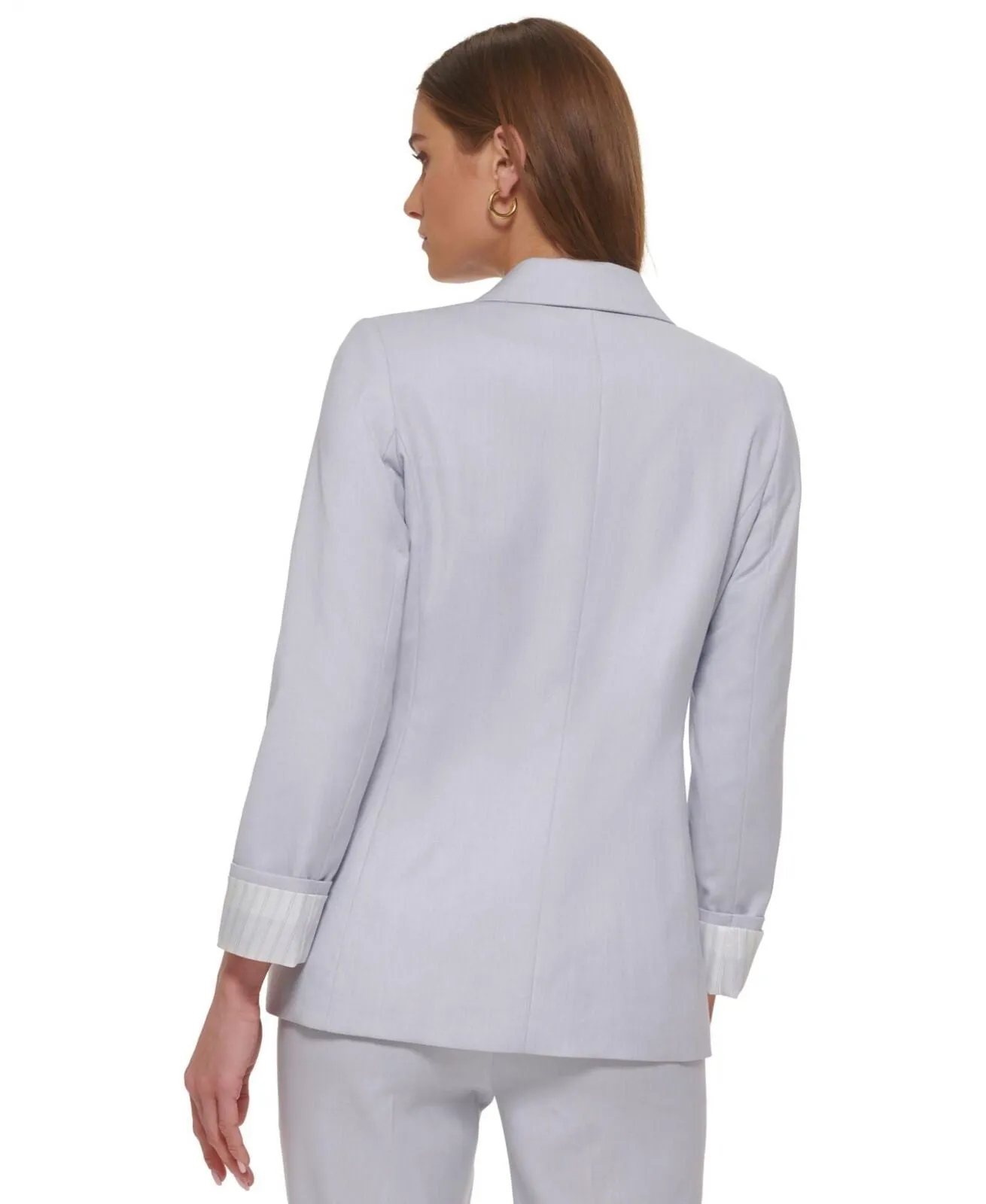 DKNY Women's Notched-Collar Double-Breasted Blazer UC2JX146