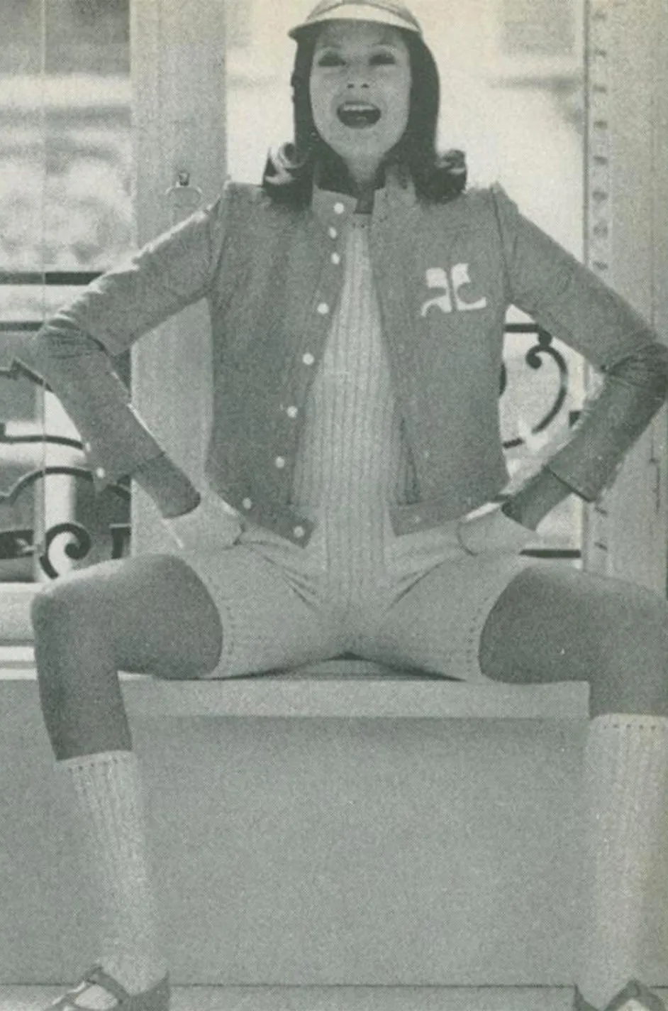 Documented 1971-1972 Andre Courreges Vinyl Crop Jacket in Buff
