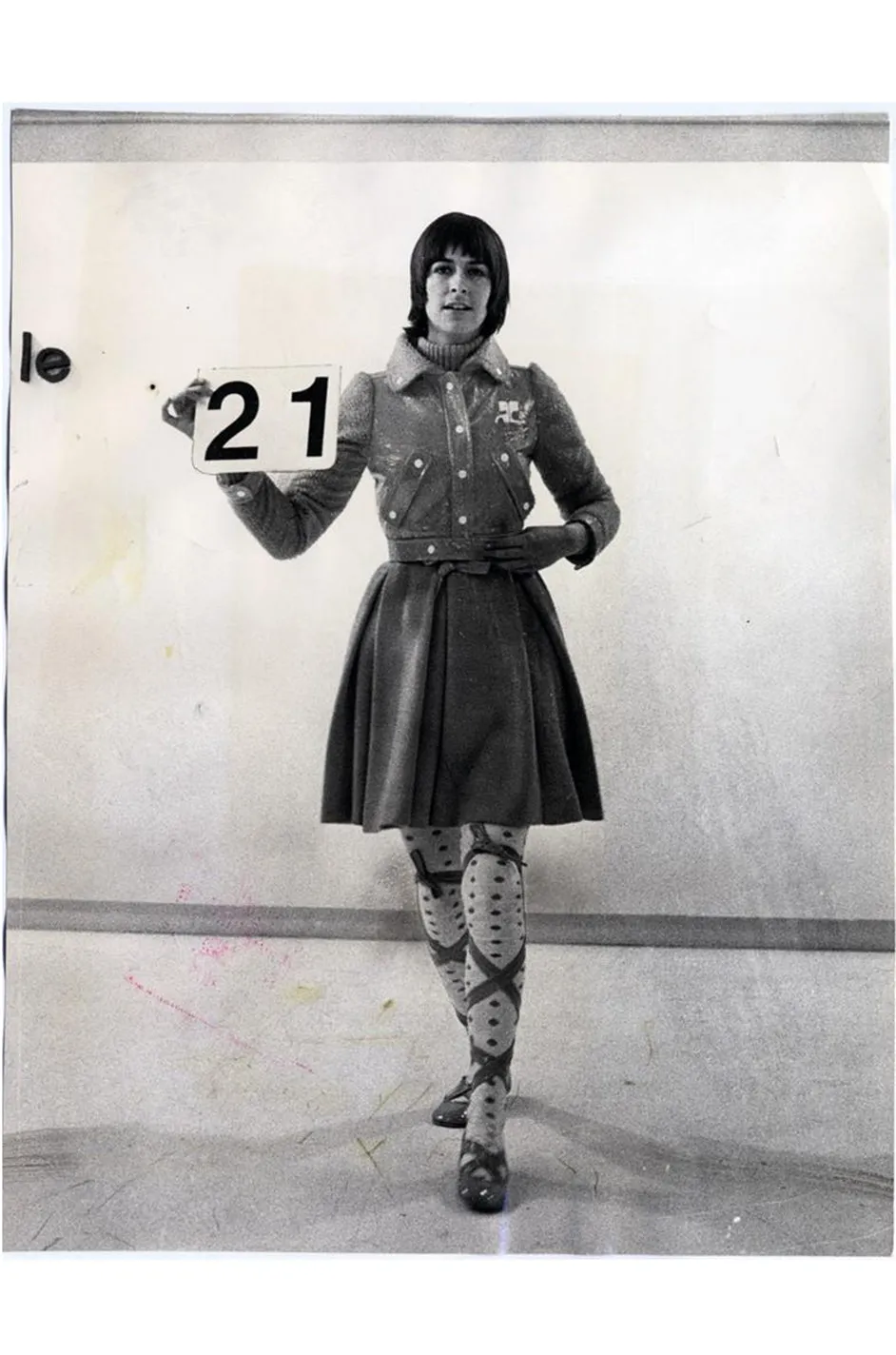 Documented 1971-1972 Andre Courreges Vinyl Crop Jacket in Buff