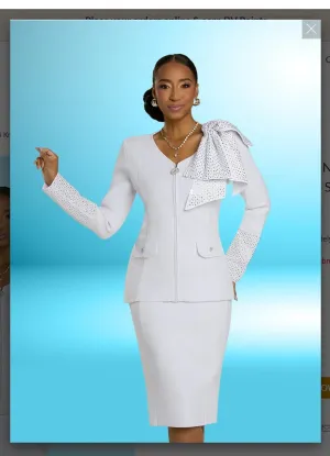 Donna Vinci Knit Style 13434 2PC Knit Jacket/Skirt Suit Exclusive Knitted Yarn