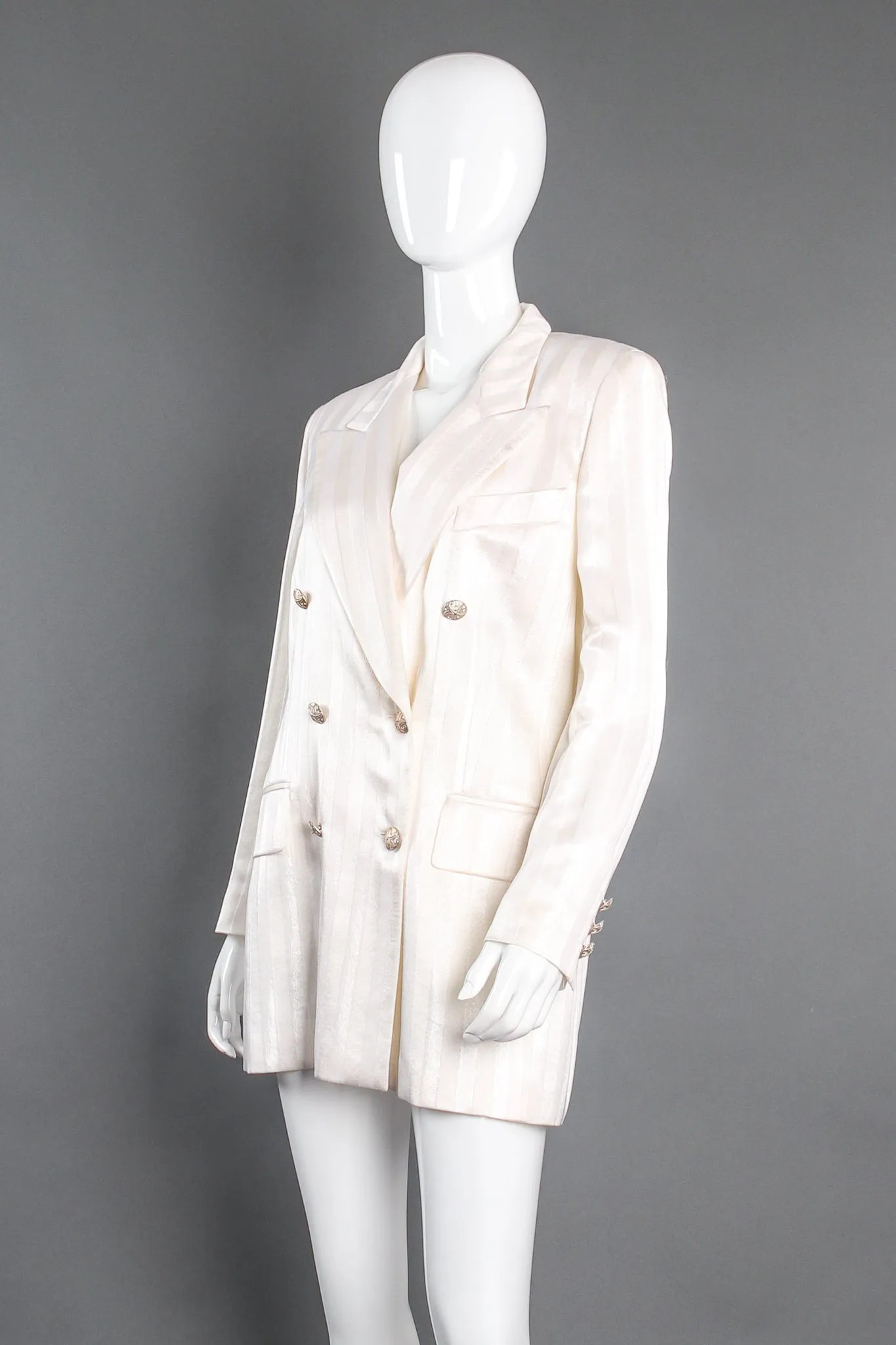 Double Breasted Jacquard Blazer