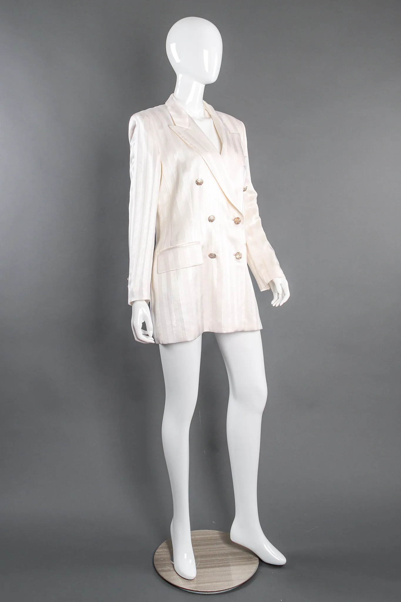 Double Breasted Jacquard Blazer