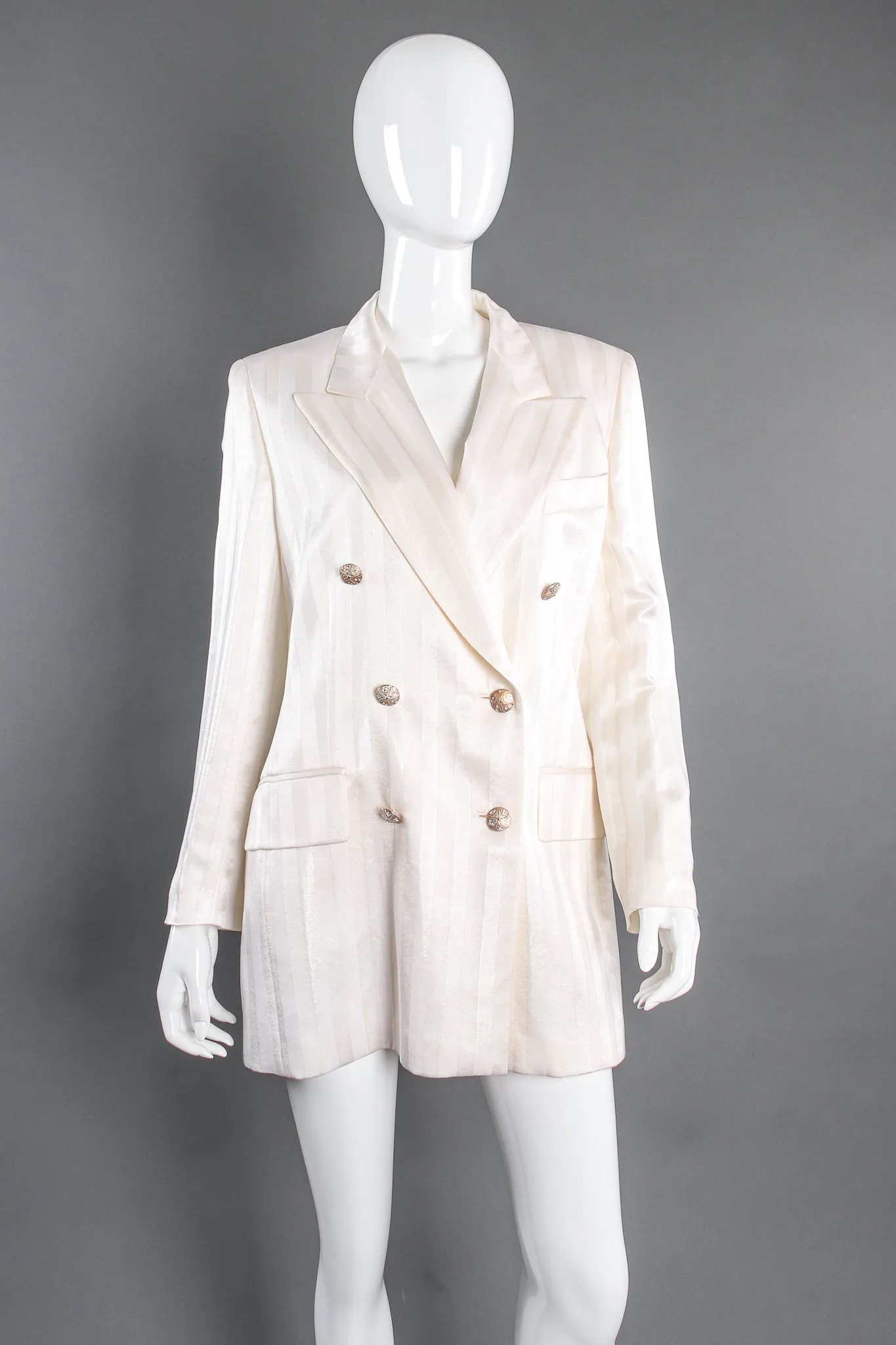 Double Breasted Jacquard Blazer