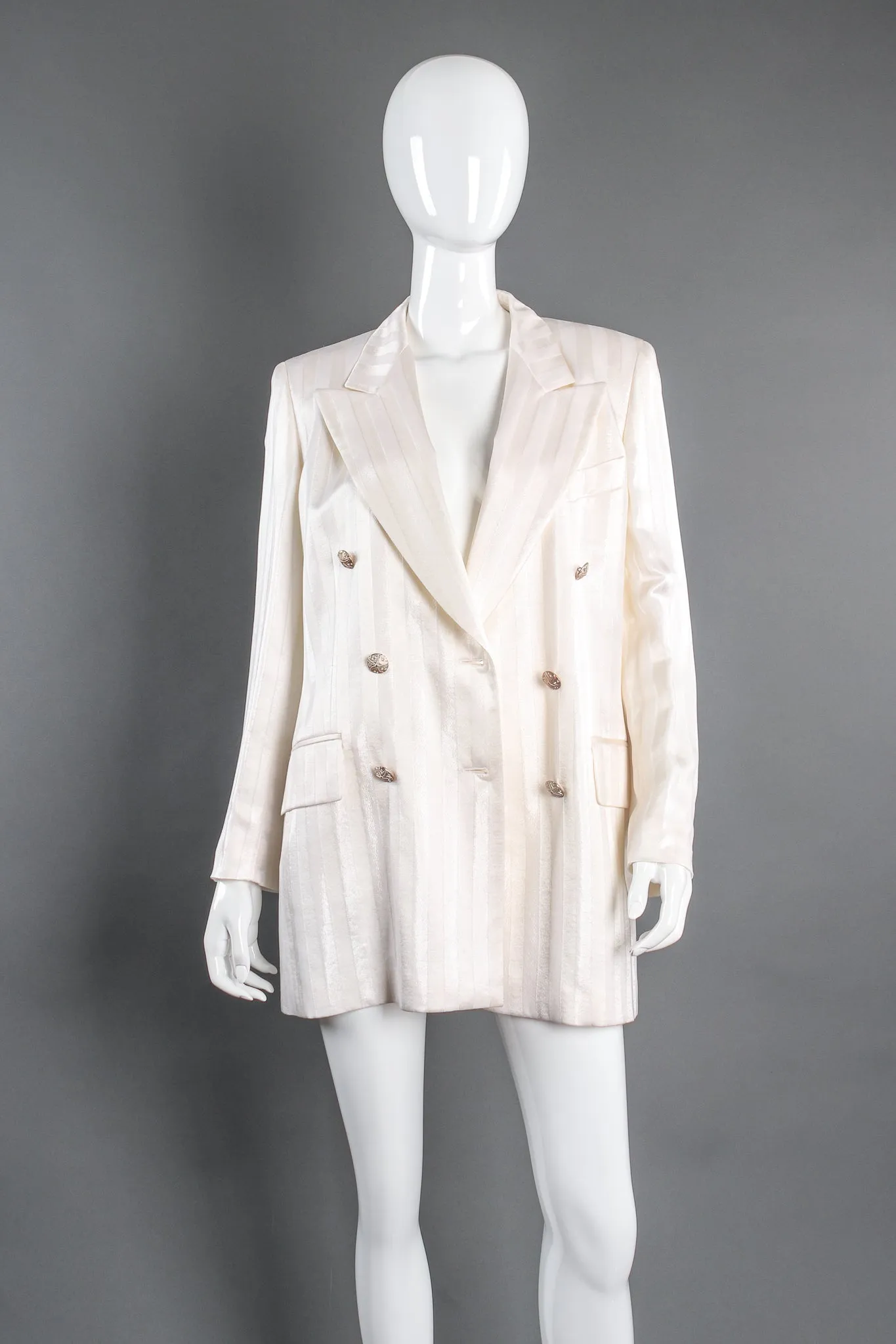 Double Breasted Jacquard Blazer