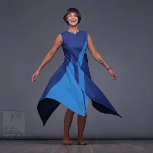 Dress "Dolphin" Model "UC" Ultramarine-Cerulean