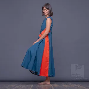Dress "Sidelights" model "ST" Short sleeves Turquoise