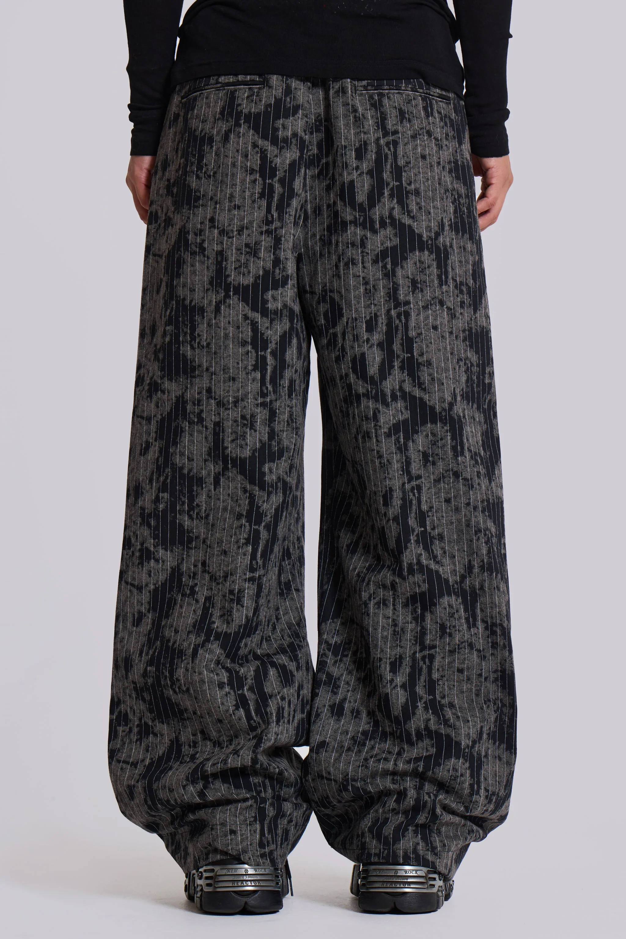 Dyed Pinstripe Goliath Suit Pants