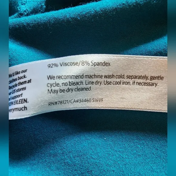 EILEEN Fisher Blue Sleeveless Scoop Neck Maxi dress SZ Medium