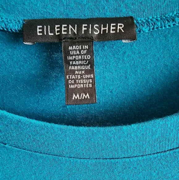 EILEEN Fisher Blue Sleeveless Scoop Neck Maxi dress SZ Medium