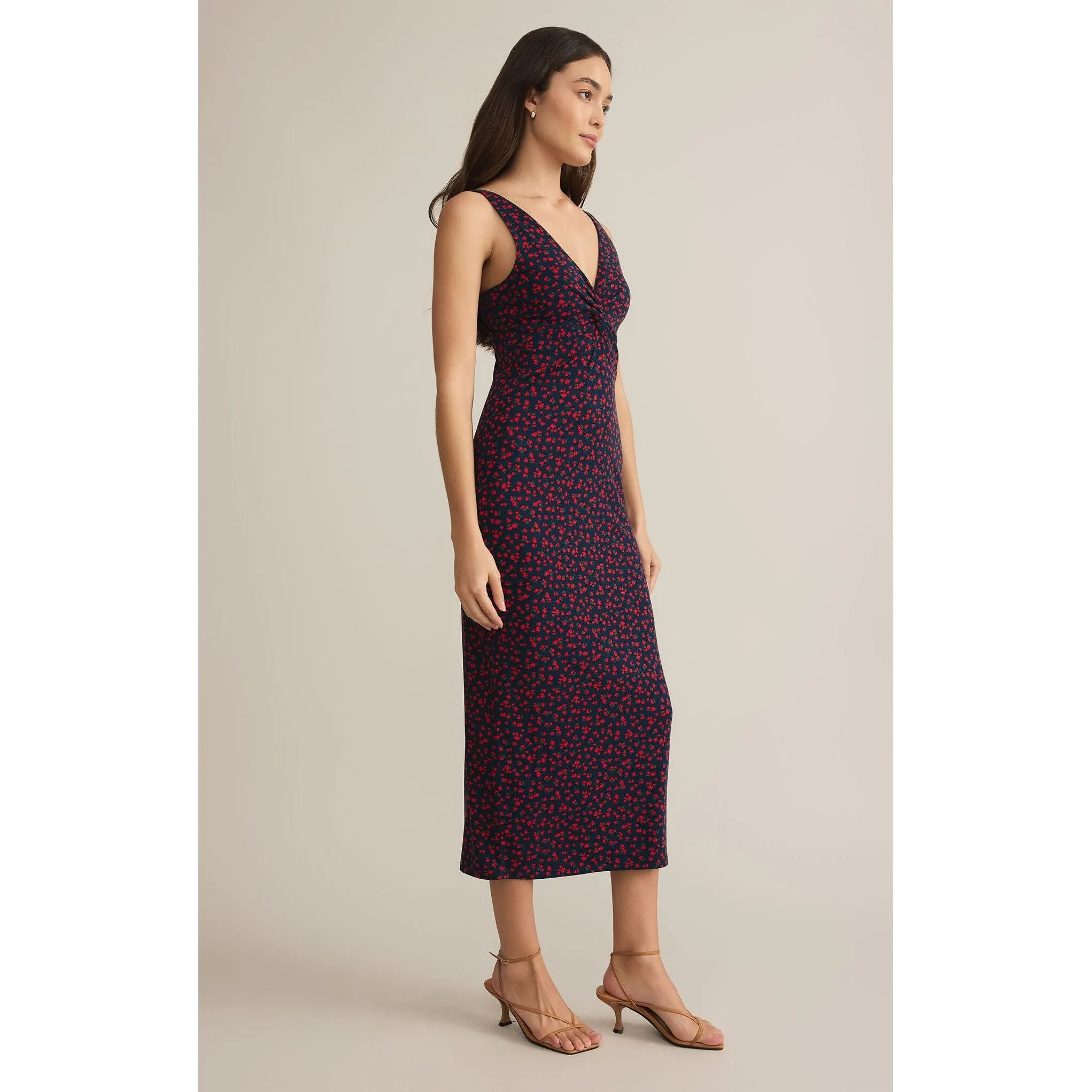 Eleve La Rosa Ditsy Midi Dress in Eclipse