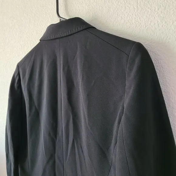 Elie Tahari US Women's Sz 6 Wool Blend Black Blazer 3-Button Notch Lapels