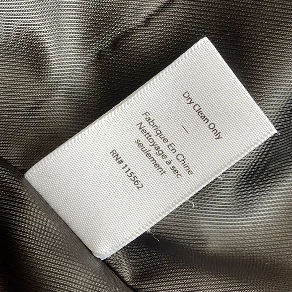 Elizabeth and James Black Wool Sateen Blazer size 4