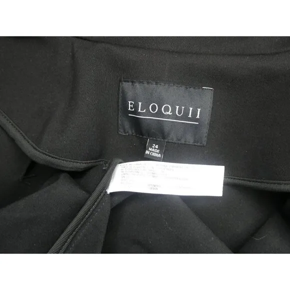 Eloquii The Ultimate Stretch Black One Button Blazer Women's 24