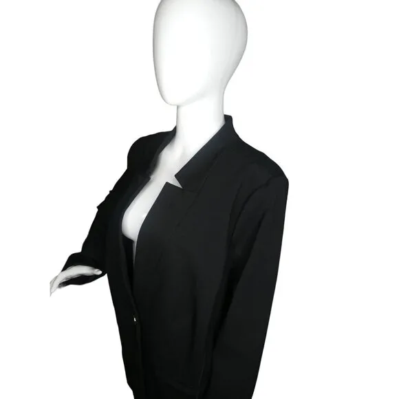Eloquii The Ultimate Stretch Black One Button Blazer Women's 24