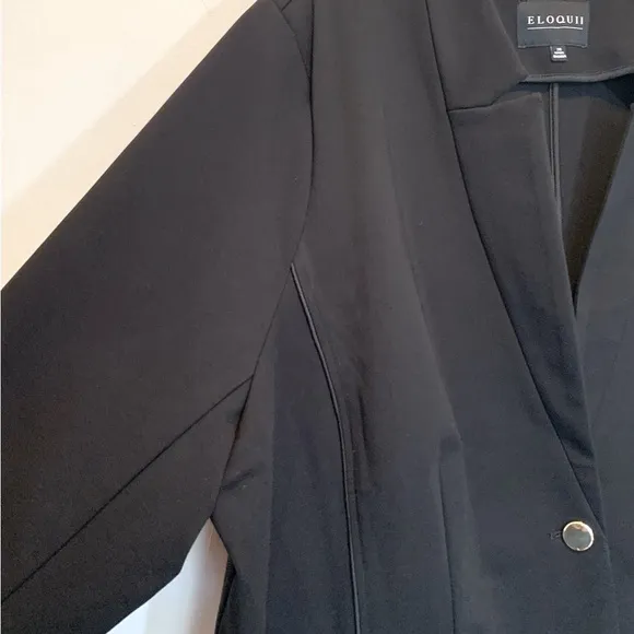 Eloquii Ultimate Stretch Work Blazer Black Ponte