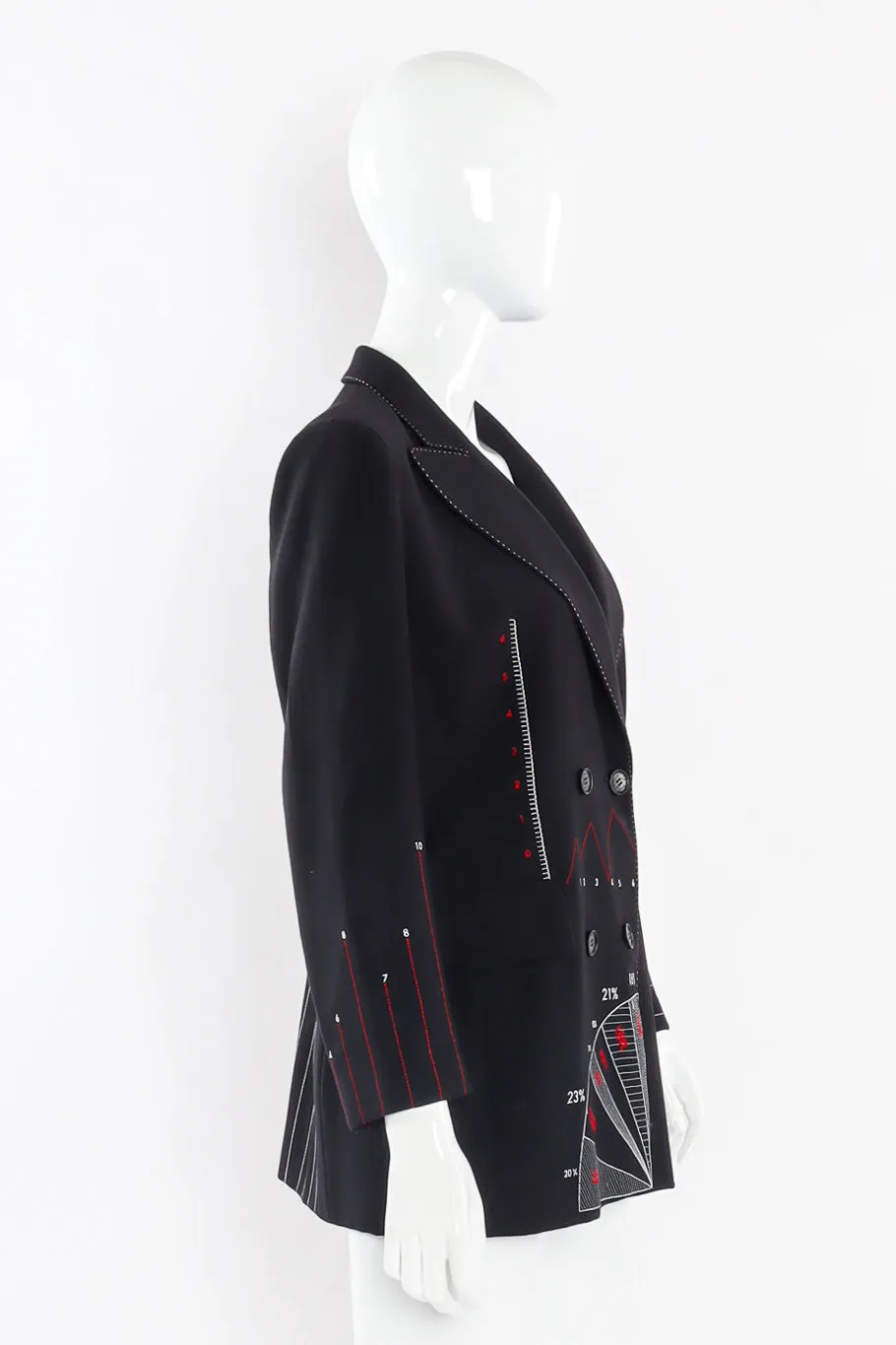 Embroidered Metrics Blazer