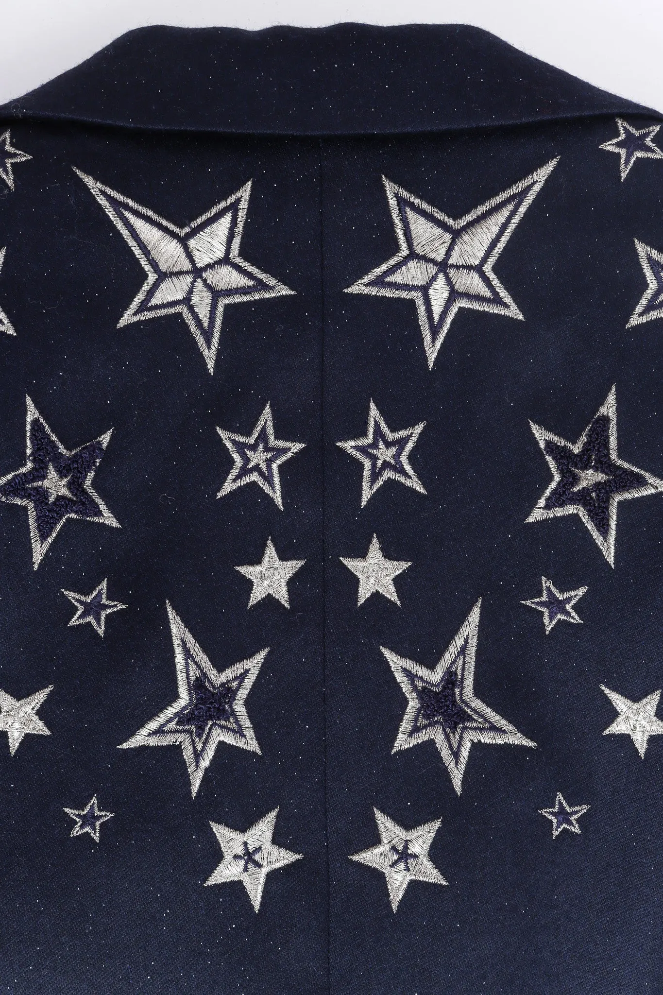 Embroidered Star Wool Blazer