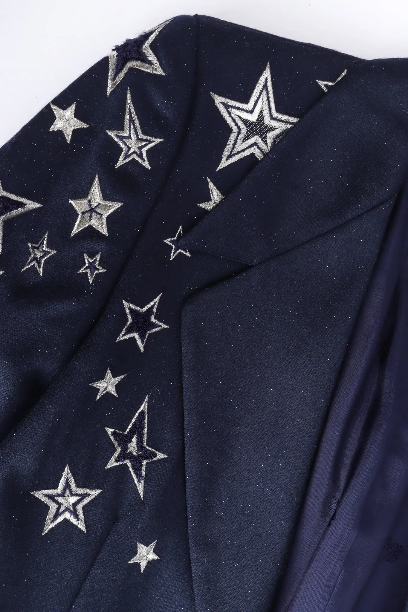 Embroidered Star Wool Blazer